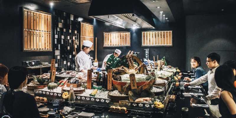 sushi bar counter